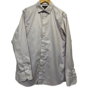 𝅺MEN'S Banana Republic Dress shirt non-iron slim fit size L 16-16.5" collar